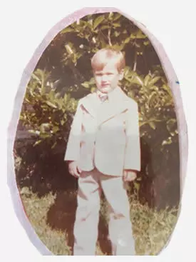 A young Michael Williams (2.5 years old)
